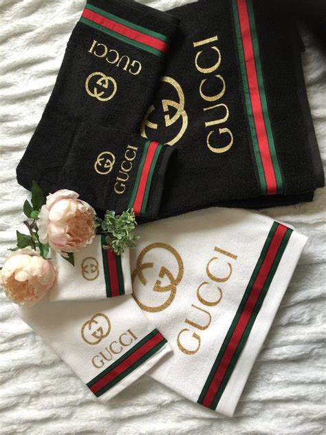 gucci bath towel set